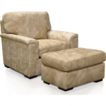 Drew Leather Ottoman - Image 3