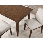 Canton 5-piece 72″ Upholstered Side Chair Dining Set - Image 7