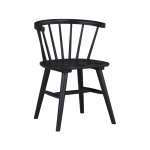 Willow Solid Wood Dining Chair, Black - Image 7