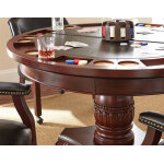 Tournament Game Table And Chairs, 6-piece, Black(table & 4 Side Chairs) - Image 3