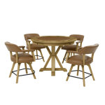 Rylie 6-piece Counter Game Dining Set, Natural Finish - Image 23