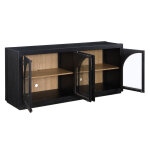Magnolia 52-inch Round 5-piece Dining Set, Black - Image 11