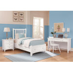 Bonanza Twin Upholstered Storage Bed 3/3 - Blue in Twin - BB29-331-033-033B-302-333 - Image 4