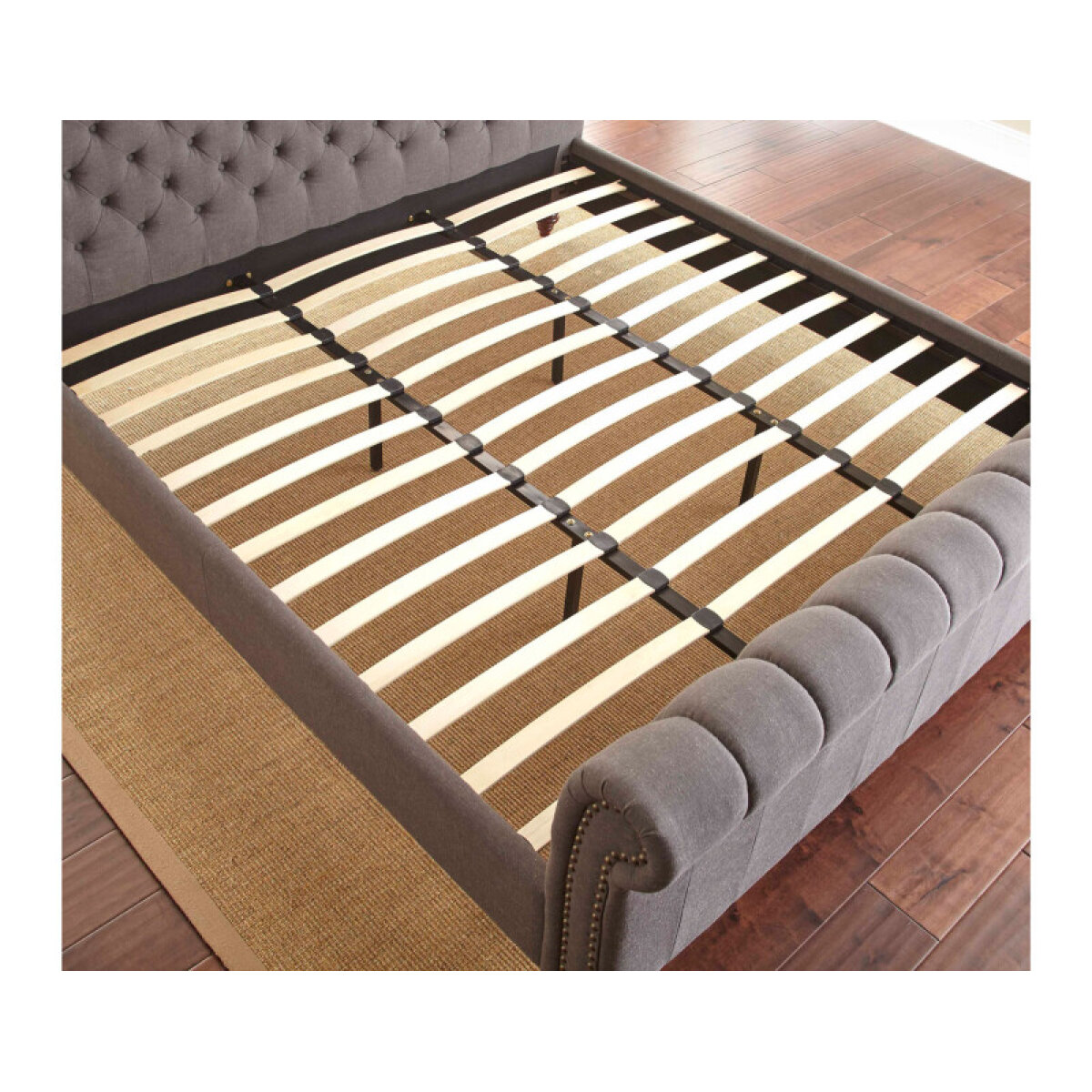 1c454b63daf917386354fcf185f1c5bf Swanson King Gray Side Rails W/slats - Image 1