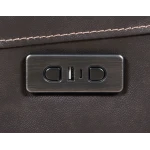 Alexandria Leather Power Reclining Console Loveseat, Chocolate - Image 12