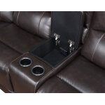 Alexandria Lift-top Console, Chocolate - Image 3