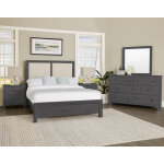 Custom Express King Upholstered Bed-pebble - Image 7