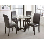 Verano Black Pu Side Chair - Image 3