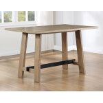 Aubrey 5-piece 59.5″ Counter Dining Set, Driftwood Finish - Image 3
