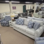 2 Piece Set Sofa & Swivel Glider