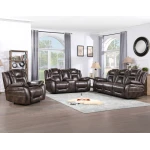 Oportuna Dual-power Reclining Sofa W/drop-down Table