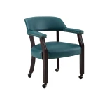 Tournament Game Table And Chairs, 6 Piece, Teal(table & 4 Captains Chairs) - Image 5