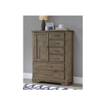 Cool Rustic Standing Chest - 6 Drawers with 1 Door - Image 3