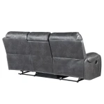 Keily Sofa, Manual Reclining, Drop-down Console, Grey - Image 8
