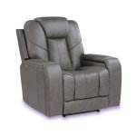 Daniel Triple Power Home Theater Leather Recliner With Built-in Speakers - Image 5