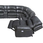 Denver Dual-power 6-piece Sectional, Charcoal - Image 13