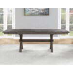 Riverdale Dining Table Top W/2 – 12-inch Leaves, Black - Image 11