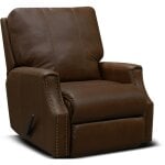 Leather Minimum Proximity Recliner With Nails