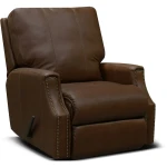 Leather Minimum Proximity Recliner With Nails
