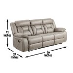 Tyson Sofa, Manual Reclining, Drop-down Console And Power Strip, Glider - Image 14