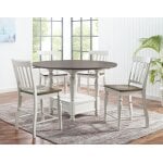 Joanna 5 Piece Drop-leaf Counter Set(counter Table & 4 Counter Chairs)
