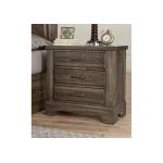 Cool Rustic Nightstand - 3 Drawers - 170-227 - Image 2