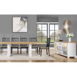 Magnolia 7-piece 72-108-inch Dining Set(table & 6 Side Chairs) - Image 6