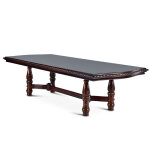 Antoinette 96-120 Inch Pedestal Dining Table W/24″ Leaf - Image 8