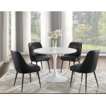 Colfax, Black Leatherette Side Chair - Image 6