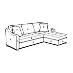 M2086P-08 RHF Power Chaise