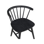 Willow Solid Wood Dining Chair, Black - Image 9