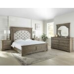 Highland Park Queen Bed, Waxed Driftwood - Image 5