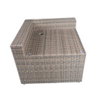 Tamyra Resin Wicker Side Table & Ottoman - Image 3