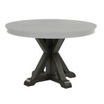 Rylie Trestle Table Base, Black Finish - Image 4