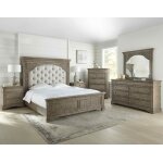 Highland Park Queen Bed, Waxed Driftwood