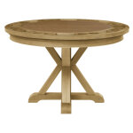 Rylie Trestle Table Base, Caramel Finish - Image 6