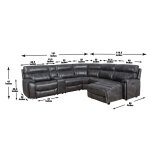 Provo 6-piece Dual-power Chaise Sectional - Image 15