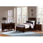 Bonanza Twin Mansion Storage Bed - Merlot Finish - Image 5