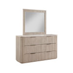 Henry Reeded 42″ Mirror, Tan Finish - Image 8