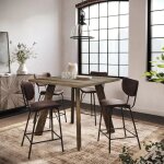 Reclamation Salvaged Wood Counter Table - Image 3