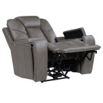 Daniel Triple Power Home Theater Leather Recliner With Built-in Speakers - Image 6