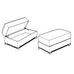 2285 Storage Ottoman