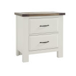 Maple Road Two-Tone NIGHT STAND - 2 DRWR