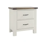 Maple Road Two-Tone NIGHT STAND - 2 DRWR