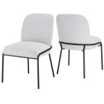 Conrad 5-piece 48″ Round White Marble Dining Set With Black Base - Image 15