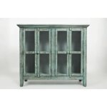 Rustic Shores 4 Door Accent Cabinet
