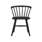 Willow Solid Wood Dining Chair, Black - Image 8