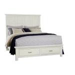 Maple Road Two-tone Queen Mansion Storage Bed