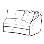 2239-06 RHF Loveseat