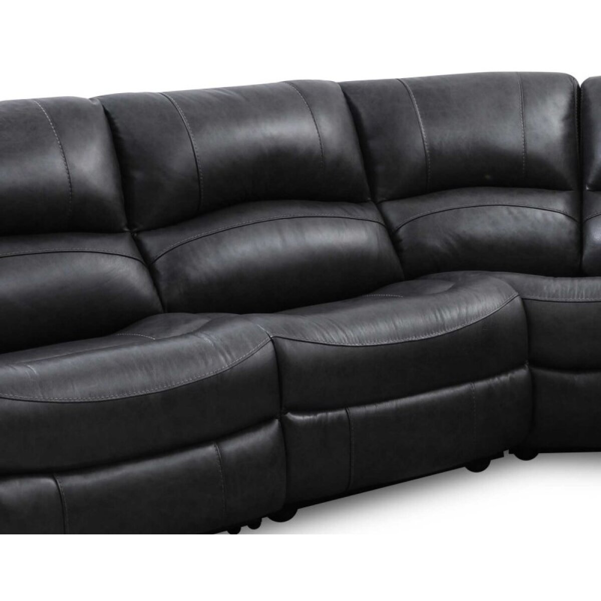 35a49c79cce5ba21bcef02c295c6e5de Denver Leather Armless Chair, Charcoal - Image 1
